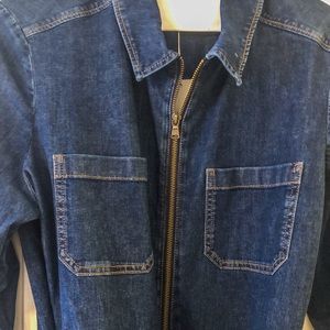 NWT Boden Denim Zip Jumpsuit